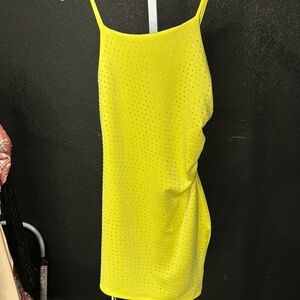 206- Iris Yellow Stoned Dres